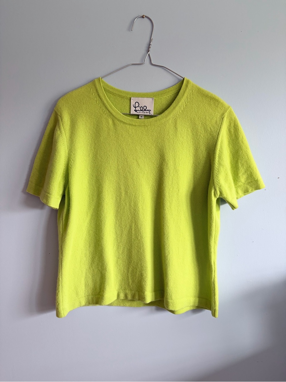 Cashmere Lime Green Lilly Pulitzer Tee Sweater